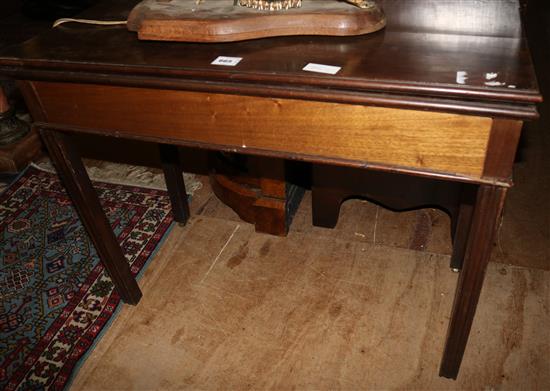 George III mahogany card table